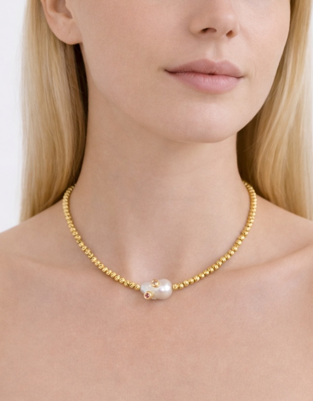 Izoa - Soleil Pearl Necklace
