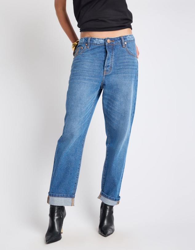 ONE TEASPOON - Bandits Low Waist Boyfriend Denim Jeans - Pacifica Blue