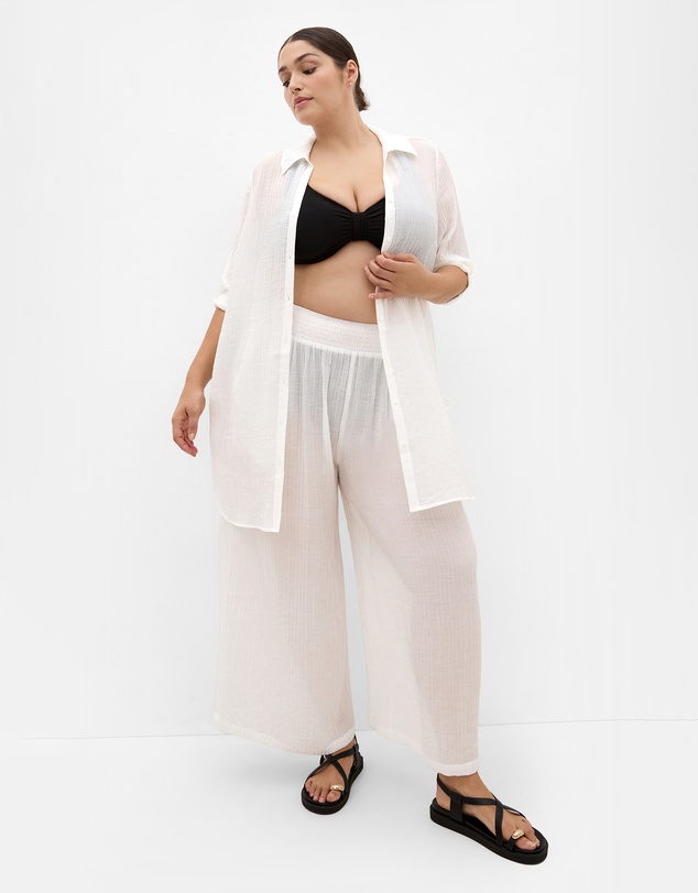 City Chic - Plus size Maci Tunic Shirt - ivory