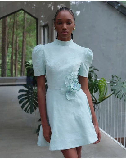 JUSTIN TONG - Noa Linen Mini Dress