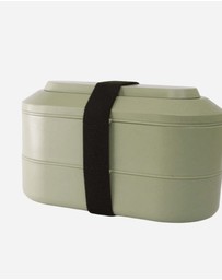 The Good BRAND - Dual Layer Bento Box with Fork & Spoon