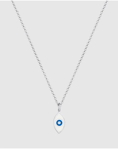 Elli Jewelry - Evil Eye Pendant Necklace in 925 Silver