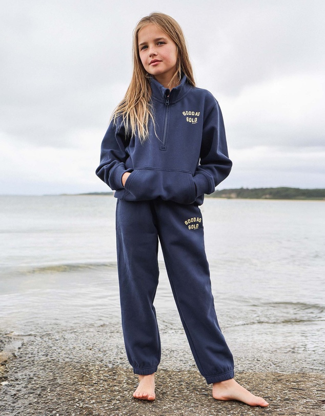 Skwosh - Good As Gold Kids Sweat Pant in Navy