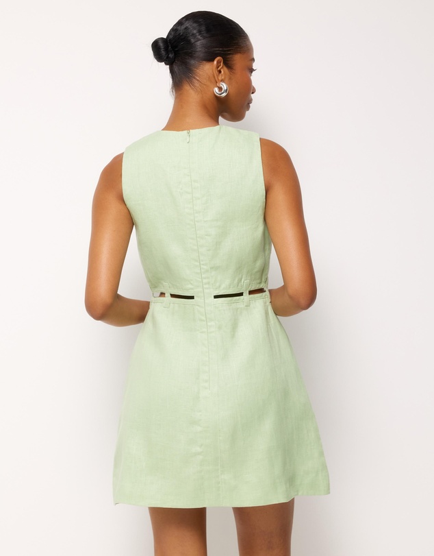 AERE - Noa Linen Mini Dress