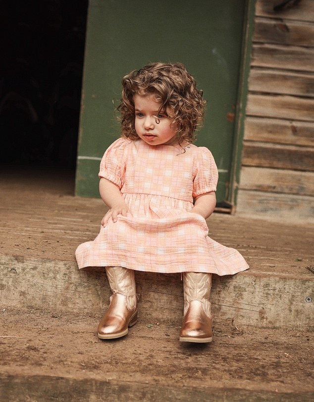 Kynd Baby - Heart Dress in Check