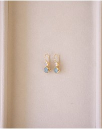 Bianc - Posy Earrings Aquamarine
