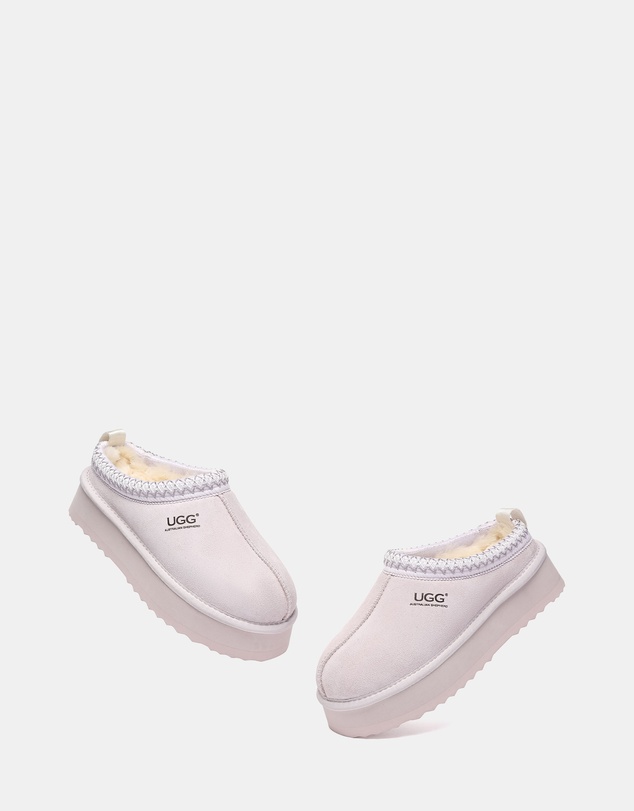 EVERAU - Australian Shepherd Ugg Tay Platform Cow Suede Upper House Shoes