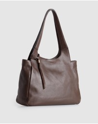 Evity - Clara Leather Charm Tote Bag