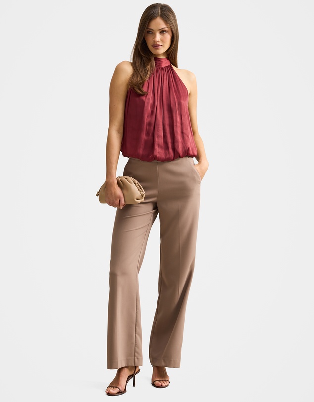 Forever New - Jasmine Bubble Hem Halter Neck Top