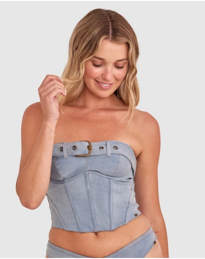 Bras N Things - Vamp That's Hot Corset - Grey