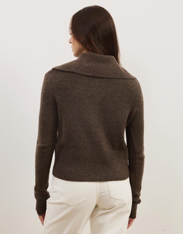Atmos&Here - Kiera Knit Jumper with Wide Collar