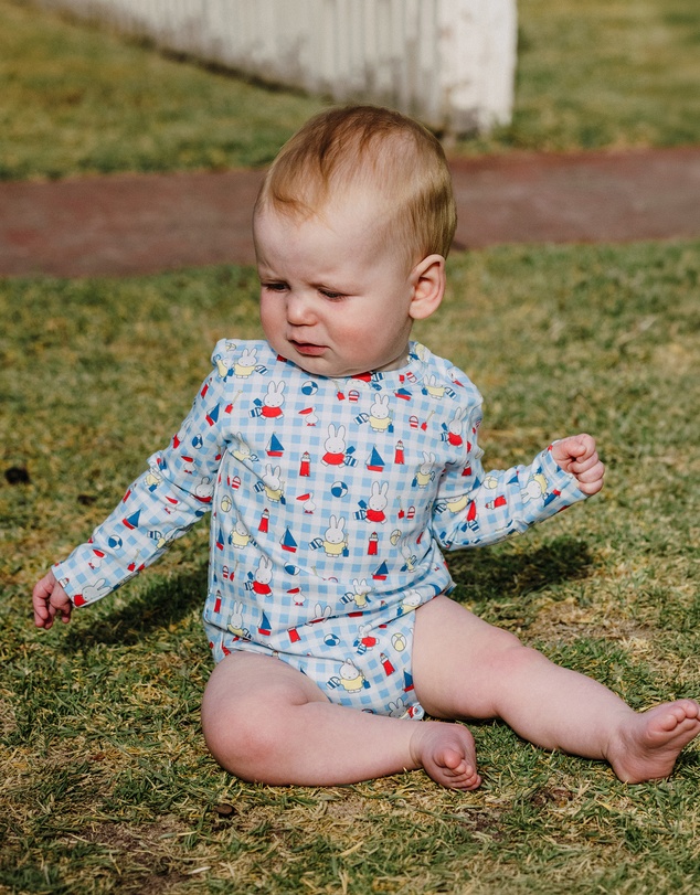 Kynd Baby - Miffy Comfy Bodysuit Long Sleeve in Nautical