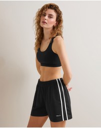 TALA - Stripe Boyfriend Sweat Shorts