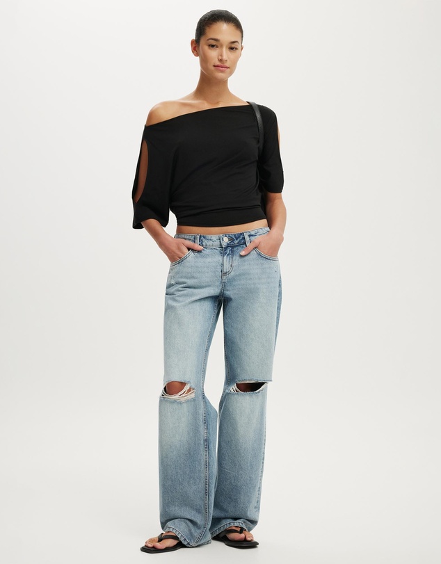 Cotton On - Sonny Cold Shoulder Short Sleeve Top