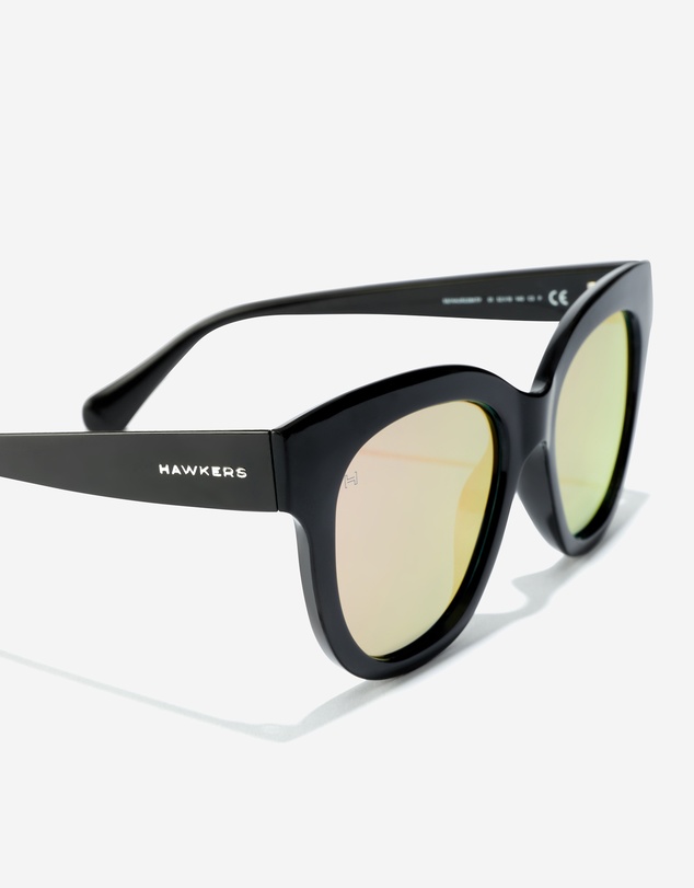 Hawkers Co - Hawkers - Audrey raw - polarized black rose gold  Sunglasses for Men and Women Polarized