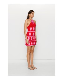 The Wolf Gang - Concha Halter Mini Dress - Cherry