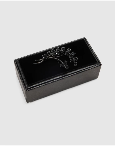 Politix - Crystal Floral Vine Lapel Pin
