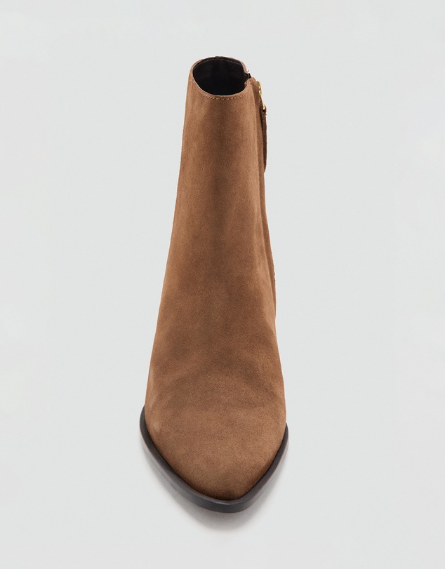 M.N.G - Heel Suede Ankle Boots