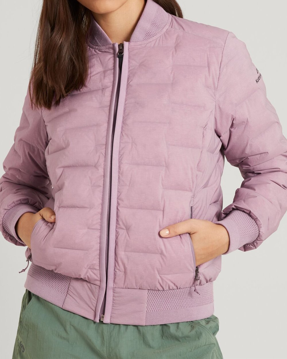 federate women's stretch down bomber jacket