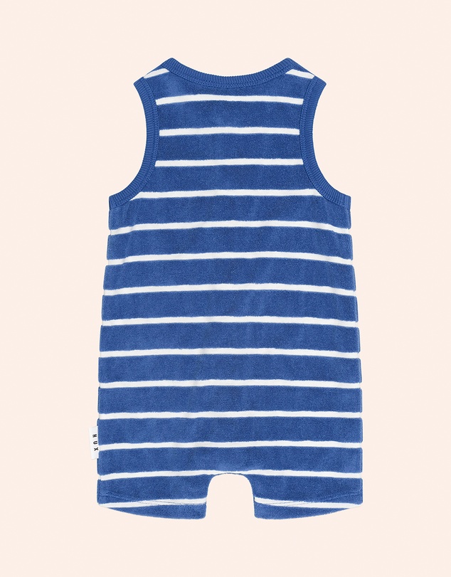 Huxbaby - Nautical Peekaboo Hux Towelling Romper - Babies