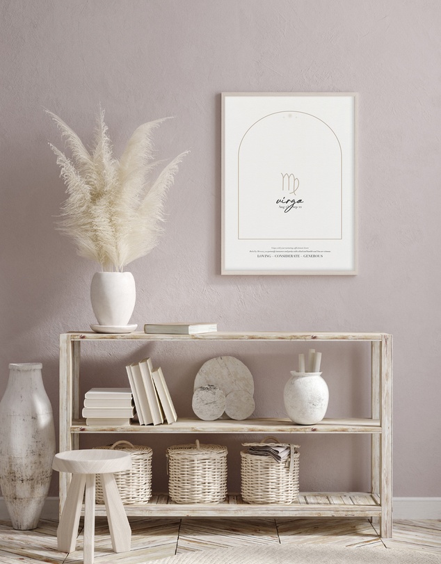 Olive et Oriel - Virgo Zodiac Art Print A3