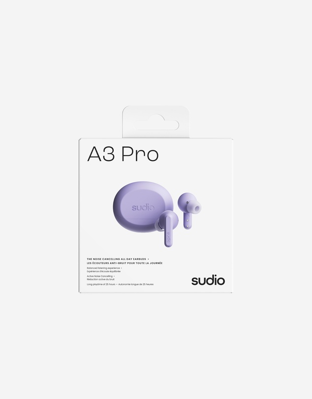 Sudio - A3 Pro - True Wireless Bluetooth 5.4 Headphones/Earbuds, Active Noise Cancelling