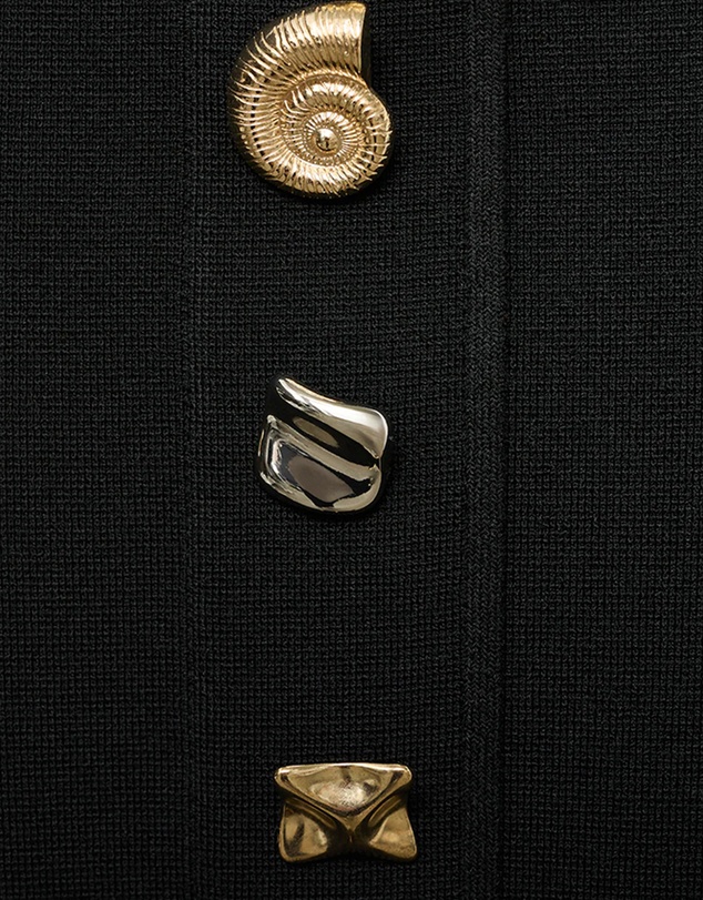 M.N.G - Strapless Dress With Jewel Buttons