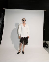 Lover - Andie Polka Dot Asymmetric Skirt