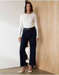 Atmos&Here - Organic Cotton Ribbed Long Sleeve Top