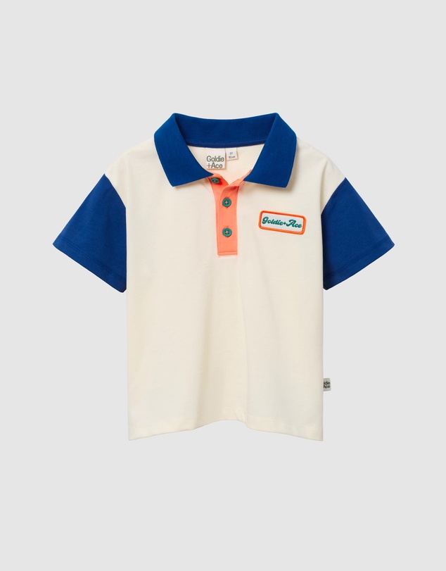 Goldie + Ace - Contrast Short Sleeve Polo - ICONIC EXCLUSIVE - Babies-Kids