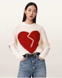 AllSaints - Luvheart Wool-Alpaca Blend Crew
