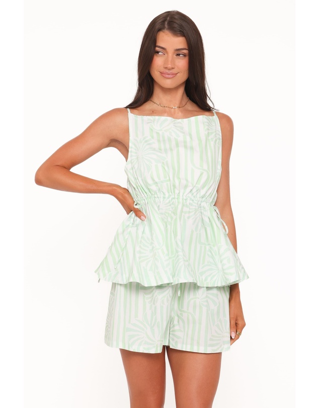 Petal & Pup - Rory Top - Jade Painted Stripe