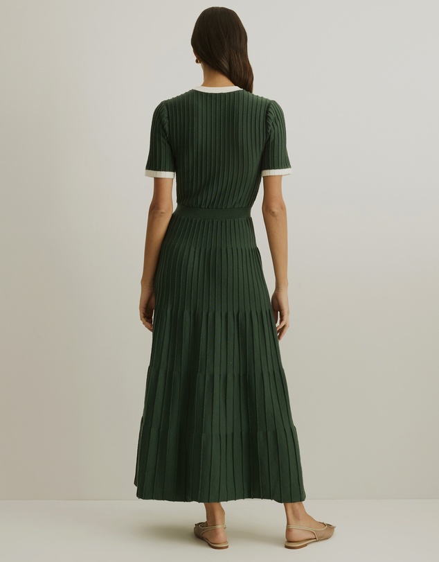 Atmos&Here - Kendra Contrast Knit Midi Dress