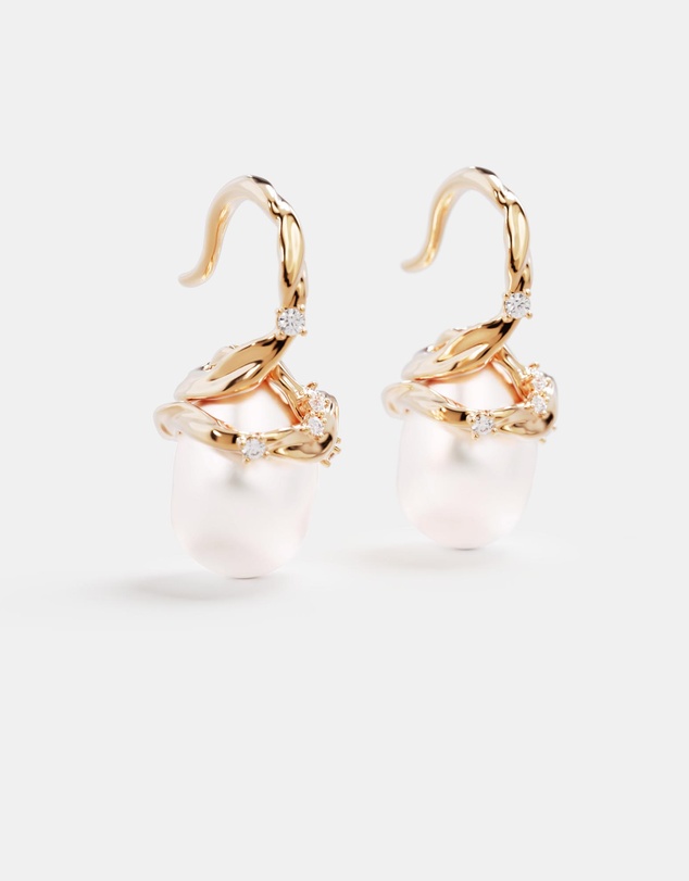 By Charlotte - Dive Into Serenity Pearl Earrings