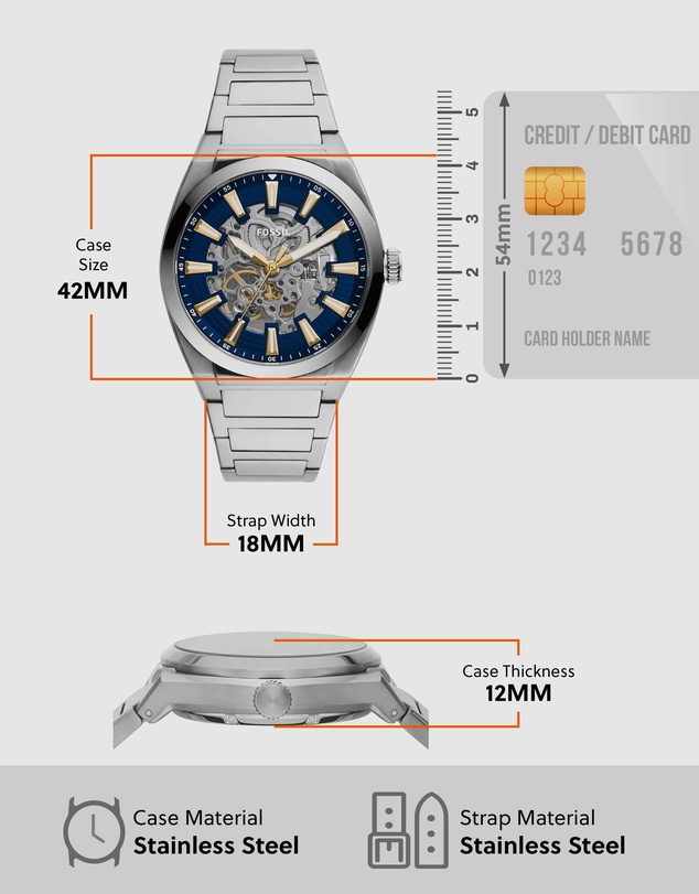Fossil - Fossil Everett Silver Watch ME3220