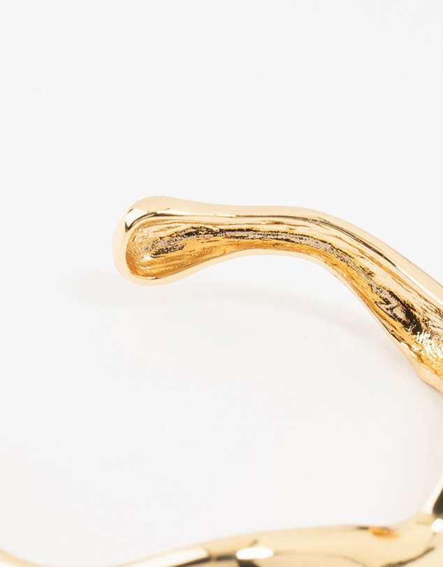 Lovisa - Gold Plated Organic Wave Wrist Cuff