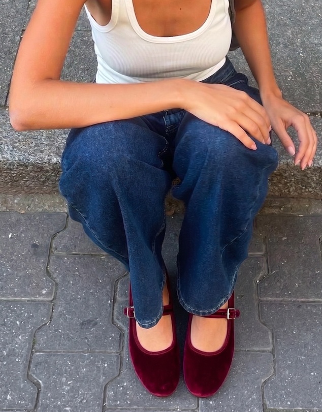 Dazie - Rei Velvet Ballet Flats