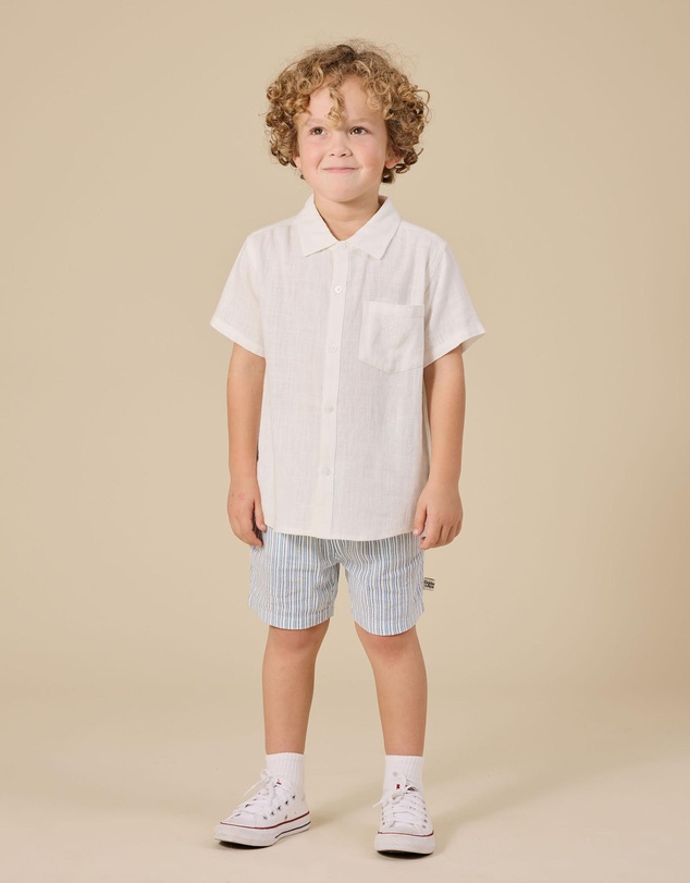 Goldie + Ace - Sailor Stripe Noah Shorts - Babies-Kids