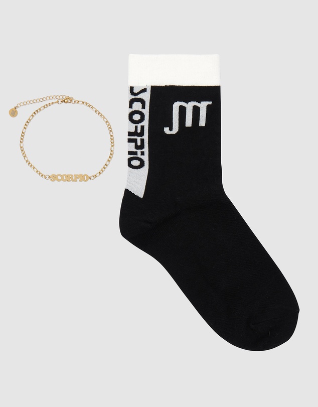 High Heel Jungle - Horoscope Gold Anklet and Sock Set - Scorpio