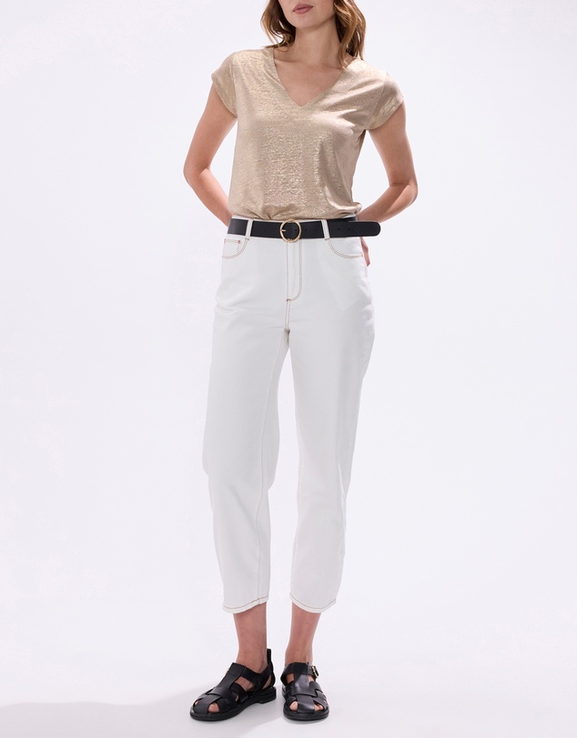 Marcs - Afterglow Foil Linen Tee