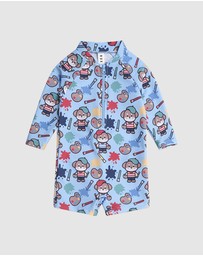 Huxbaby - Parisian Painter Pup Swimsuit - Babies-Kids