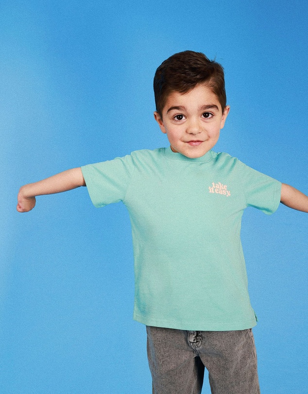 Skwosh - Take It Easy Kids Slang Tee in Moss