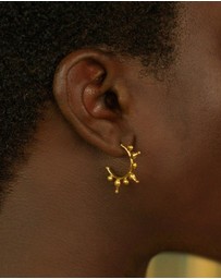 Ottoman Hands - Jale Gold Hoop Earrings
