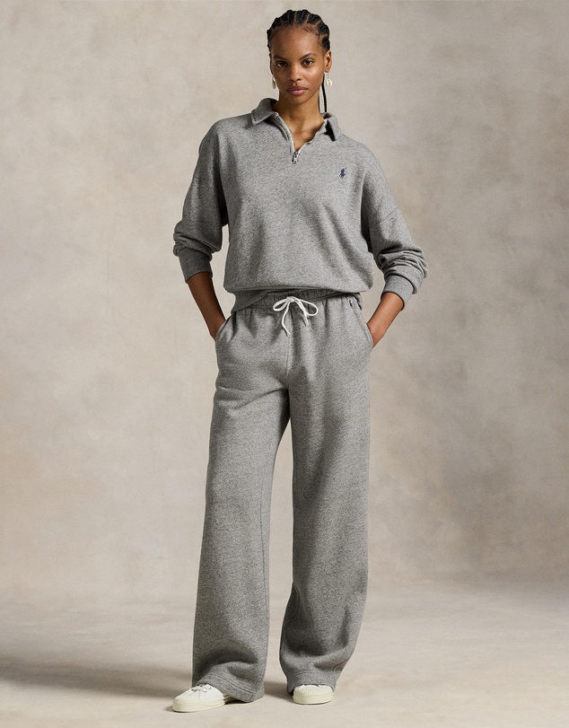 Polo Ralph Lauren - Drawstring Fleece Wide-Leg Sweatpants - ICONIC EXCLUSIVE