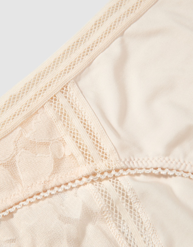 Passionata - Gardenia Lace Trim Low Rise Bikini Brief