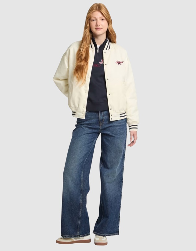 GUESS Jeans - GUESS JEANS Embroidered Varsity Bomber Jacket