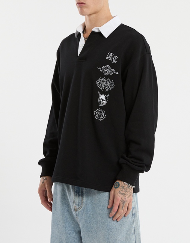 Kiss Chacey - Stacked Loopback Rugby Jumper