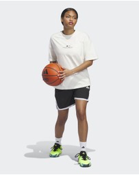 adidas Performance - ADIDAS WORLD WIDE HOOPS GRAPHIC TEE Womens