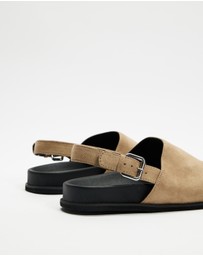 Dazie - Lucy Suede Buckle Mules