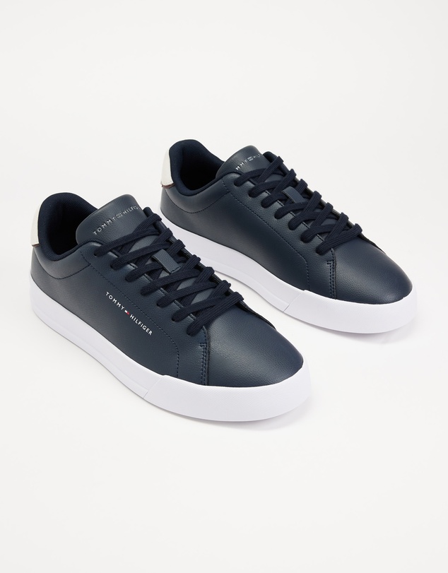 Tommy Hilfiger - Court Leather Detail Sneakers - Men's
